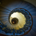 Spiral staircase. Vienna, Austria, Western Europe.